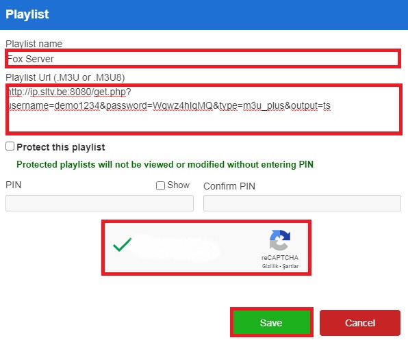 Duplex IPTV - Add Playlist